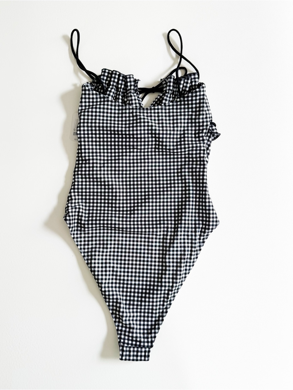 Free People x Baben Antoinette Printed One-Piece Swimsuit in Gingham Check | NWT - Picture 3 of 7